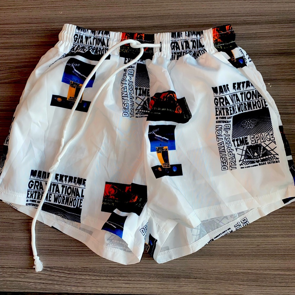 Newspaper Shorts from SHEIN